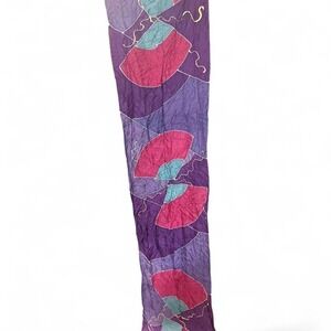 Purple and pink silk‎ scarf